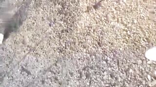 勾搭工地小伙子，小伙太激动没憋住内射了